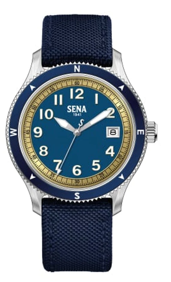 SENA Warisan 3-Hands Date , Blue